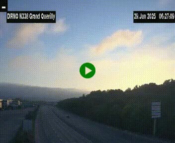 <h2>Webcam routière sur N338 à hauteur de Grand-Quevilly en périphérie de Rouen. Vue orientée vers Rouen</h2>