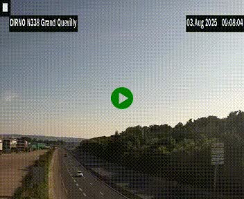 <h2>Webcam routière sur N338 à hauteur de Grand-Quevilly en périphérie de Rouen. Vue orientée vers Rouen</h2>