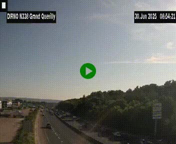 <h2>Webcam routière sur N338 à hauteur de Grand-Quevilly en périphérie de Rouen. Vue orientée vers Rouen</h2>