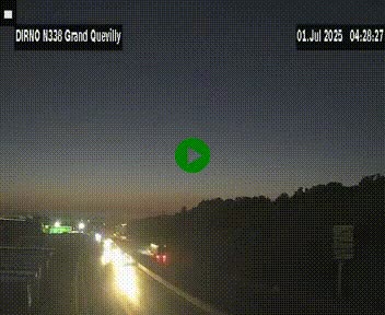 <h2>Webcam routière sur N338 à hauteur de Grand-Quevilly en périphérie de Rouen. Vue orientée vers Rouen</h2>