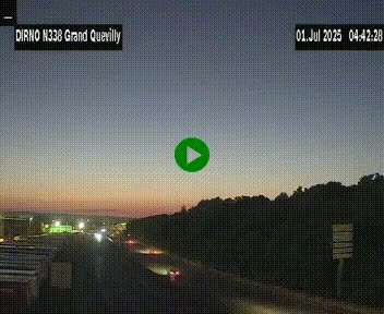 <h2>Webcam routière sur N338 à hauteur de Grand-Quevilly en périphérie de Rouen. Vue orientée vers Rouen</h2>
