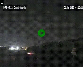 <h2>Webcam routière sur N338 à hauteur de Grand-Quevilly en périphérie de Rouen. Vue orientée vers Rouen</h2>