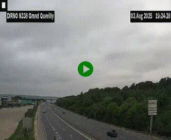 <h2>Webcam routière sur N338 à hauteur de Grand-Quevilly en périphérie de Rouen. Vue orientée vers Rouen</h2>