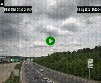 <h2>Webcam routière sur N338 à hauteur de Grand-Quevilly en périphérie de Rouen. Vue orientée vers Rouen</h2>