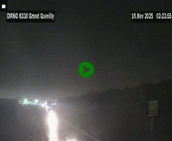<h2>Webcam routière sur N338 à hauteur de Grand-Quevilly en périphérie de Rouen. Vue orientée vers Rouen</h2>