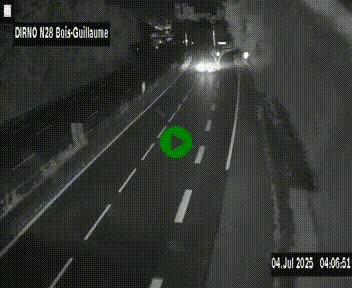 <h2>Webcam routière à hauteur de Bois-Guillaume en périphérie de Rouen. Vue orientée vers Rouen</h2>