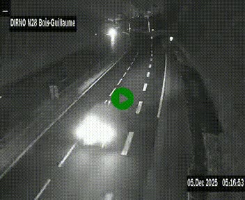 <h2>Webcam routière à hauteur de Bois-Guillaume en périphérie de Rouen. Vue orientée vers Rouen</h2>