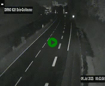 <h2>Webcam routière à hauteur de Bois-Guillaume en périphérie de Rouen. Vue orientée vers Rouen</h2>
