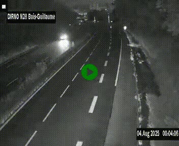 <h2>Webcam routière à hauteur de Bois-Guillaume en périphérie de Rouen. Vue orientée vers Rouen</h2>