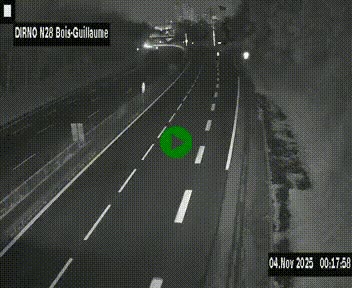 <h2>Webcam routière à hauteur de Bois-Guillaume en périphérie de Rouen. Vue orientée vers Rouen</h2>