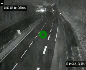 <h2>Webcam routière à hauteur de Bois-Guillaume en périphérie de Rouen. Vue orientée vers Rouen</h2>