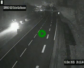 <h2>Webcam routière à hauteur de Bois-Guillaume en périphérie de Rouen. Vue orientée vers Rouen</h2>