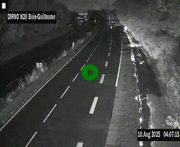 <h2>Webcam routière à hauteur de Bois-Guillaume en périphérie de Rouen. Vue orientée vers Rouen</h2>