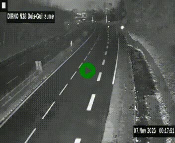 <h2>Webcam routière à hauteur de Bois-Guillaume en périphérie de Rouen. Vue orientée vers Rouen</h2>