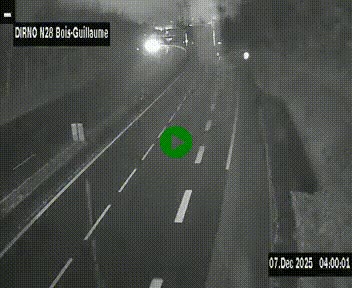 <h2>Webcam routière à hauteur de Bois-Guillaume en périphérie de Rouen. Vue orientée vers Rouen</h2>