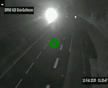 <h2>Webcam routière à hauteur de Bois-Guillaume en périphérie de Rouen. Vue orientée vers Rouen</h2>