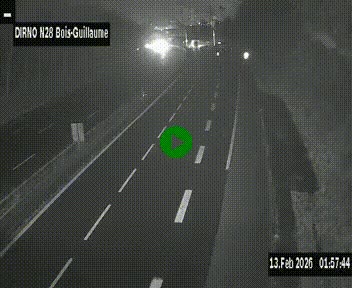 <h2>Webcam routière à hauteur de Bois-Guillaume en périphérie de Rouen. Vue orientée vers Rouen</h2>