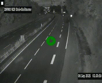 <h2>Webcam routière à hauteur de Bois-Guillaume en périphérie de Rouen. Vue orientée vers Rouen</h2>