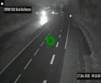 <h2>Webcam routière à hauteur de Bois-Guillaume en périphérie de Rouen. Vue orientée vers Rouen</h2>