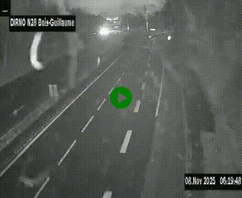 <h2>Webcam routière à hauteur de Bois-Guillaume en périphérie de Rouen. Vue orientée vers Rouen</h2>