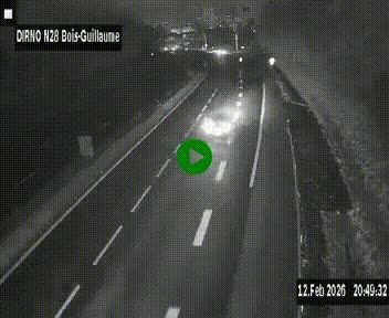 <h2>Webcam routière à hauteur de Bois-Guillaume en périphérie de Rouen. Vue orientée vers Rouen</h2>