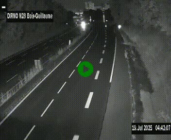 <h2>Webcam routière à hauteur de Bois-Guillaume en périphérie de Rouen. Vue orientée vers Rouen</h2>