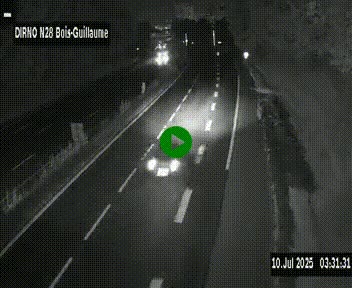 <h2>Webcam routière à hauteur de Bois-Guillaume en périphérie de Rouen. Vue orientée vers Rouen</h2>