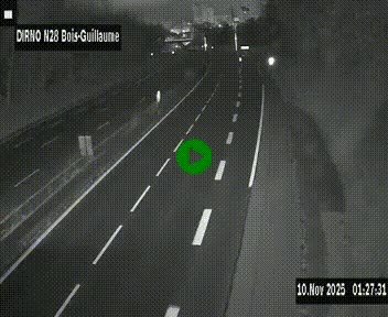 <h2>Webcam routière à hauteur de Bois-Guillaume en périphérie de Rouen. Vue orientée vers Rouen</h2>