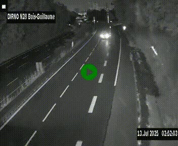 <h2>Webcam routière à hauteur de Bois-Guillaume en périphérie de Rouen. Vue orientée vers Rouen</h2>
