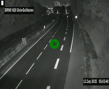 <h2>Webcam routière à hauteur de Bois-Guillaume en périphérie de Rouen. Vue orientée vers Rouen</h2>