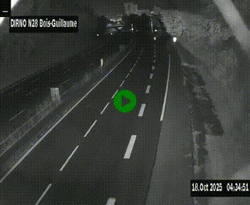 <h2>Webcam routière à hauteur de Bois-Guillaume en périphérie de Rouen. Vue orientée vers Rouen</h2>