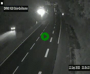 <h2>Webcam routière à hauteur de Bois-Guillaume en périphérie de Rouen. Vue orientée vers Rouen</h2>