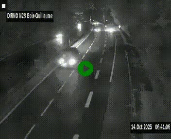 <h2>Webcam routière à hauteur de Bois-Guillaume en périphérie de Rouen. Vue orientée vers Rouen</h2>