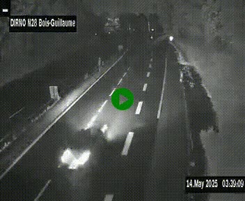 <h2>Webcam routière à hauteur de Bois-Guillaume en périphérie de Rouen. Vue orientée vers Rouen</h2>