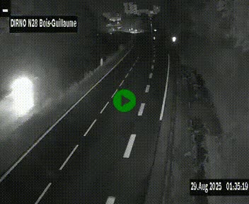 <h2>Webcam routière à hauteur de Bois-Guillaume en périphérie de Rouen. Vue orientée vers Rouen</h2>