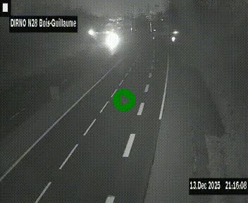 <h2>Webcam routière à hauteur de Bois-Guillaume en périphérie de Rouen. Vue orientée vers Rouen</h2>