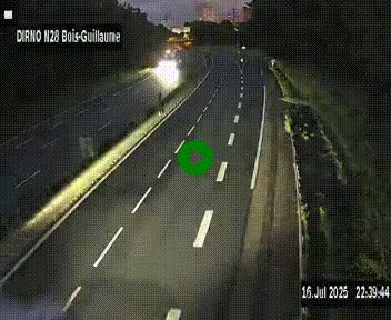 <h2>Webcam routière à hauteur de Bois-Guillaume en périphérie de Rouen. Vue orientée vers Rouen</h2>
