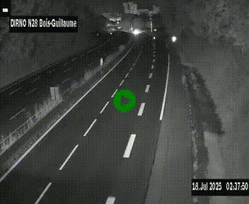 <h2>Webcam routière à hauteur de Bois-Guillaume en périphérie de Rouen. Vue orientée vers Rouen</h2>