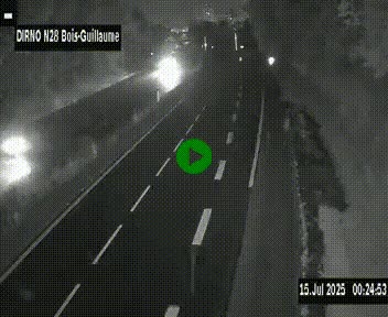 <h2>Webcam routière à hauteur de Bois-Guillaume en périphérie de Rouen. Vue orientée vers Rouen</h2>