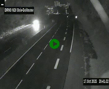 <h2>Webcam routière à hauteur de Bois-Guillaume en périphérie de Rouen. Vue orientée vers Rouen</h2>