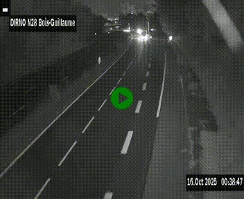 <h2>Webcam routière à hauteur de Bois-Guillaume en périphérie de Rouen. Vue orientée vers Rouen</h2>