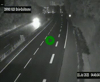 <h2>Webcam routière à hauteur de Bois-Guillaume en périphérie de Rouen. Vue orientée vers Rouen</h2>