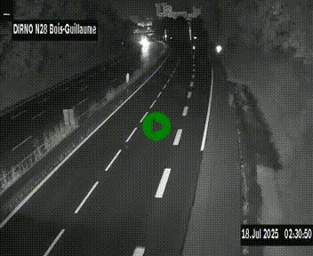 <h2>Webcam routière à hauteur de Bois-Guillaume en périphérie de Rouen. Vue orientée vers Rouen</h2>