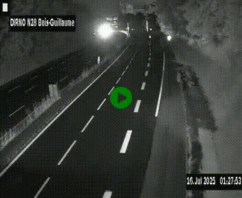 <h2>Webcam routière à hauteur de Bois-Guillaume en périphérie de Rouen. Vue orientée vers Rouen</h2>