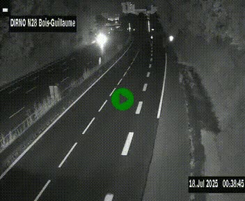 <h2>Webcam routière à hauteur de Bois-Guillaume en périphérie de Rouen. Vue orientée vers Rouen</h2>
