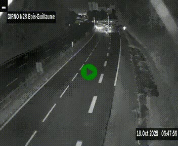 <h2>Webcam routière à hauteur de Bois-Guillaume en périphérie de Rouen. Vue orientée vers Rouen</h2>