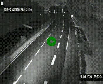 <h2>Webcam routière à hauteur de Bois-Guillaume en périphérie de Rouen. Vue orientée vers Rouen</h2>