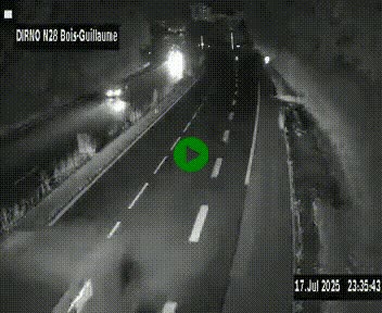 <h2>Webcam routière à hauteur de Bois-Guillaume en périphérie de Rouen. Vue orientée vers Rouen</h2>