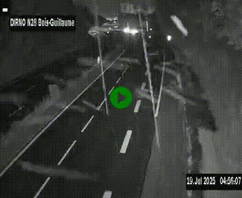 <h2>Webcam routière à hauteur de Bois-Guillaume en périphérie de Rouen. Vue orientée vers Rouen</h2>