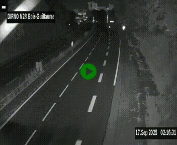 <h2>Webcam routière à hauteur de Bois-Guillaume en périphérie de Rouen. Vue orientée vers Rouen</h2>